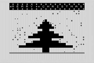 Retro Festivities Abound in Creating a Christmas Scene on the ZX81