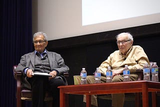 Amartya Sen and Kenneth Arrow.