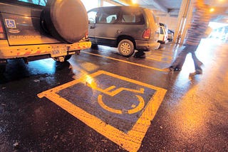 accessible parking in a shopping mall(Toronto Star)
