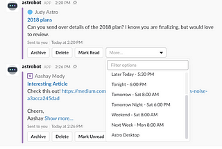 5 ways to increase your productivity in 2018 with Astrobot in Slack
