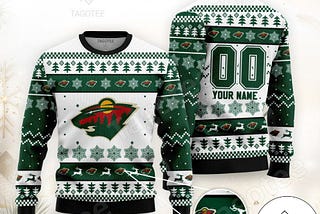 Minnesota Wild Hockey Custom Ugly Christmas Sweater: Score a Holiday Goal with the Wild