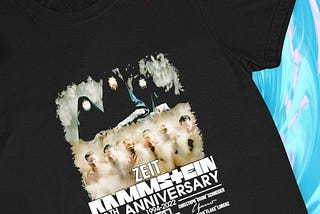 Zeit Rammstein 28th anniversary 1994-2022 thank you for the memories signatures T-shirt