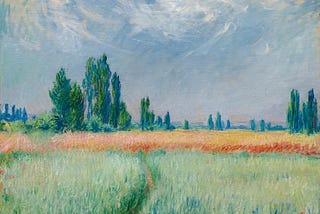 Champ De Blé (1881) by Claude Monet
