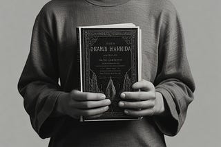 A person holding a book