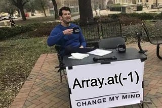 Array.at(-1): It’s not the end, it’s just the grape-est!