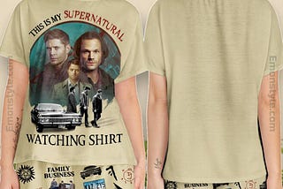 Embrace the Supernatural with Your Dedicated Watching T-shirt and Shorts