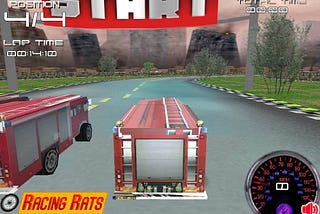 jeu camion de pompier 3D