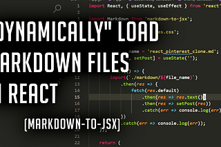 Make the Next React Blog Site You Code Easier. Use Markdown Files.