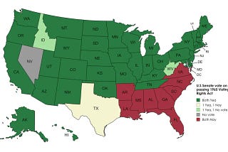 Historic U.S. Senate Vote on the 1965 Voting Rights Act
