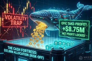 Epic Take-Profit! Legendary Whale Nets $8.75M, Retreats to a $32.88M All-Cash Fortress