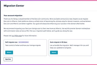 How to Migrate from Dan.com to Afternic