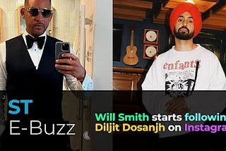 ‘I Am Legend’ Star Will Smith Follows Punjabi Sensation Diljit Dosanjh on Social Media; Fans Look…