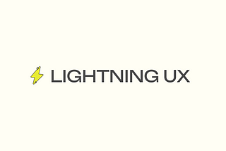 Lightning UX, an on-demand UX subscription for startups.