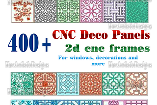 390+ cnc panels square oval frames cnc arts dxf cdr vectors ready to cut!