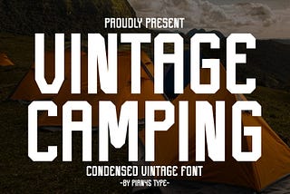 Vintage Camping Font