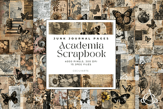 Academia Scrapbook Junk Journal Page Free