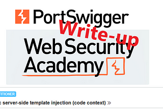 Write-up: Basic server-side template injection (code context) @ PortSwigger Academy