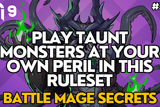 Play Taunt Monsters At Your Own Peril In This Ruleset | Splinterlands #361