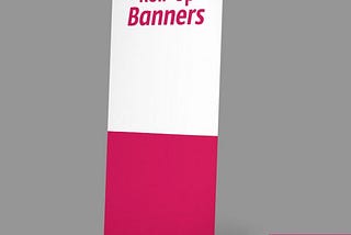 What is the standee size of a roll up banner?