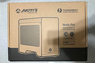 AKiTio Node Pro 外接顯卡盒配上 MacBook Pro