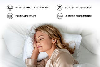 QuietOn 3 — The smallest ANC earbuds for sleeping
