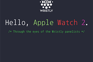 Hello Apple Watch 2
