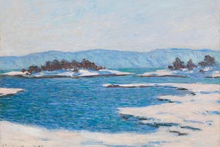 Au Bord Du Fjord De Christiania (1895) by Claude Monet