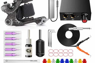 Best Tattoo Starter Kit with Black Ink — Tattoo Kits, Tattoo machines, Tattoo supplies丨Wormhole…