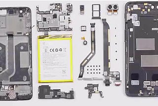 OnePlus 5 parts teardown/disassembly details