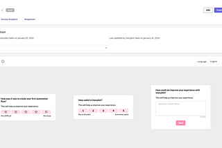 Example of customer effort survey on Userpilot