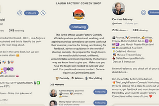 The Laugh Factory Comedy Workshop on Clubhouse — Thought for Your Penny