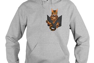 Hot: Bengal Cat Pocket t-shirt or hoodie