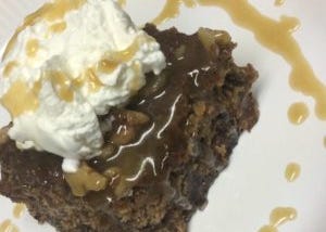 Sticky Toffee Pudding Winter Birthday Cake