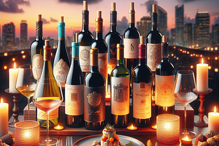 The best Italian wines for a romantic candlelit dinner at a rooftop restaurant