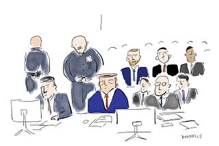 Live-Drawing The Manhattan Trump Trial