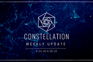 Constellation Update — Hyperledger & HitBTC News, ENG Updates, TC Disrupt Video and MeetUps