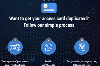 Duplicate Card Process for condo card duplication