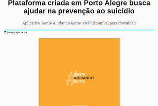 Be220 no Coletiva.net — Plataforma criada em Porto Alegre busca ajudar na prevenção ao suicídio