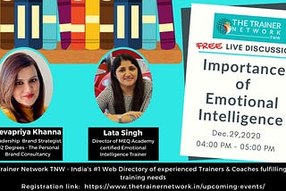 Importance of Emotional Intelligence - Event Curated by TNW