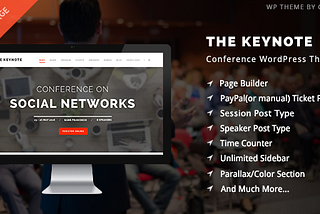 Free Download The Keynote — Conference / Event WordPress Theme