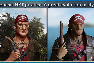 (7) Genesis NFT pirates. A great evolution in style.