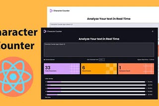 Character Counter App in React JS and Tailwind CSS