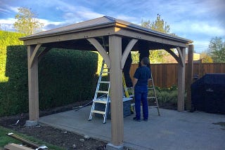 Our Gazebo….. The build from Start to Finish
