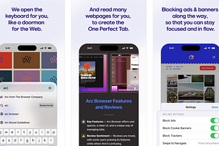 Arc Search — the stripped-down, AI-powered version of the Arc browser for my iPhone that browses…