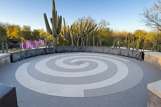 Desert Botanical Garden Labyrinth with Chihuly Exhibit