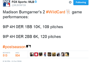 giants-bumgarner-snotrocket-2016-wild-card-tweet-mlbonfox-wild-card-performances