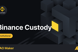 DAO Tokens đã tích hợp với Binance Custody