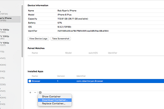Access files in /var/mobile/Containers/Data/Application without jailbreaking iPhone