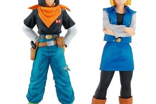 24CM Anime Dragon Ball Z Android 17 18 Figure