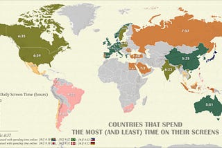 Mapped: The Countries Most Addicted To Screen Time